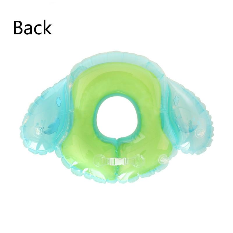 Baby Inflatable Underarm Swim Ring with Side Flaps, Toddler Swim Float PVC Swim Trainer for Kids