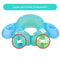 Baby Inflatable Underarm Swim Ring with Side Flaps, Toddler Swim Float PVC Swim Trainer for Kids