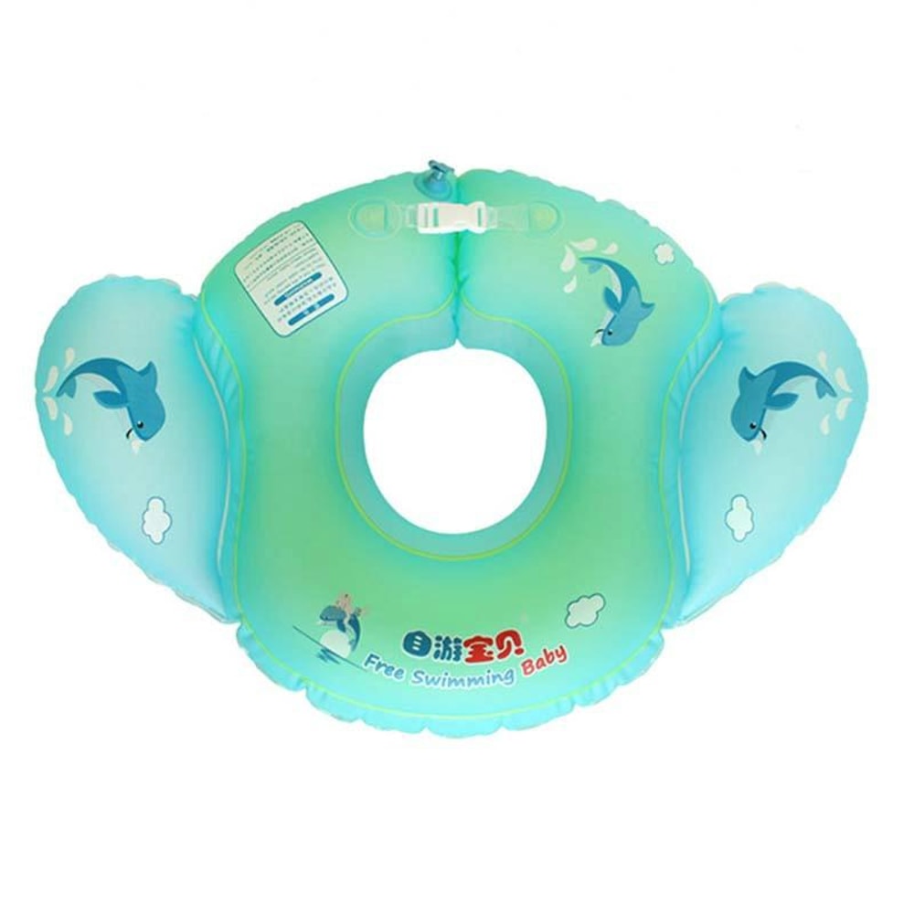 Baby Inflatable Underarm Swim Ring with Side Flaps, Toddler Swim Float PVC Swim Trainer for Kids