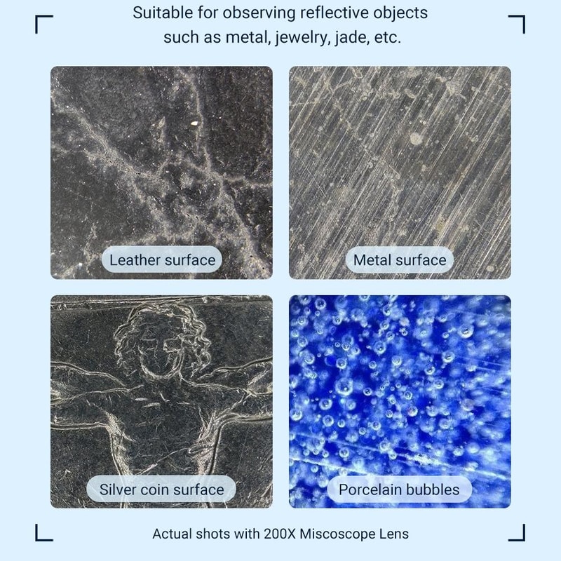 Smartphone Microscope Lens With CPL LED Light For Kids Science Exploration 2