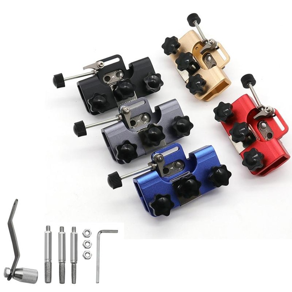 Portable Electric Chainsaw Sharpener Tool Hand Crank Chain Sharpener With 3 Grinding Heads 1