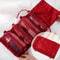 4 In 1 Travel Cosmetic Bag Waterproof Makeup Organizer With Removable Mesh Compartments 0