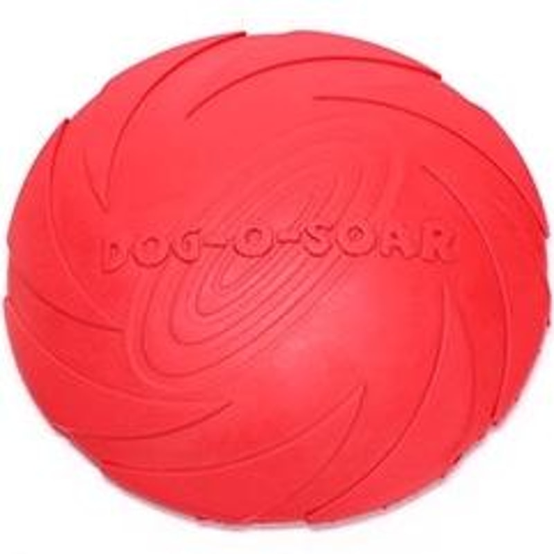 Durable Rubber Dog Flying Disc Toy For Fetch Training Large Dogs 8