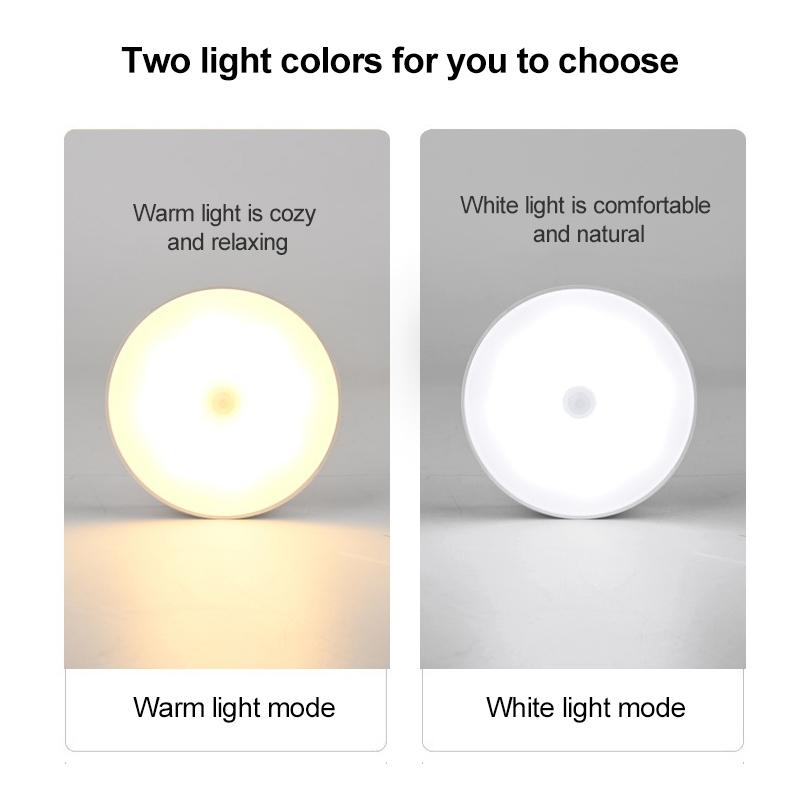 Smart Motion Sensor Night Light Rechargeable LED Bedside Lamp With Magnetic Mount 1