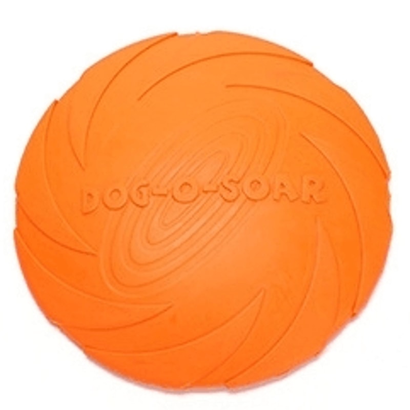 Durable Rubber Dog Flying Disc Toy For Fetch Training Large Dogs 13