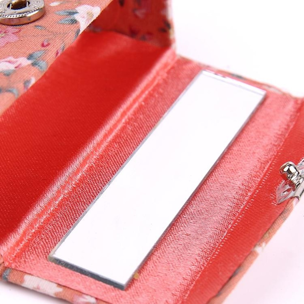 Portable Lipstick Organizer With Mirror Mini Travel Makeup Box Compact Cosmetic Case 3