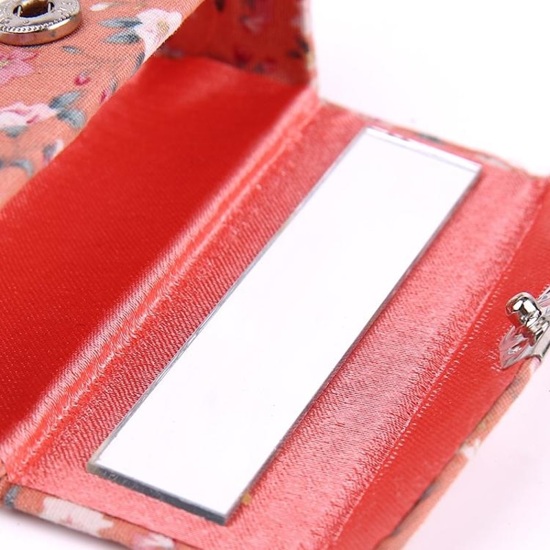 Portable Lipstick Organizer With Mirror Mini Travel Makeup Box Compact Cosmetic Case 3