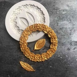 rose garland silicone fondant mold cake tool for edging & floral decoration