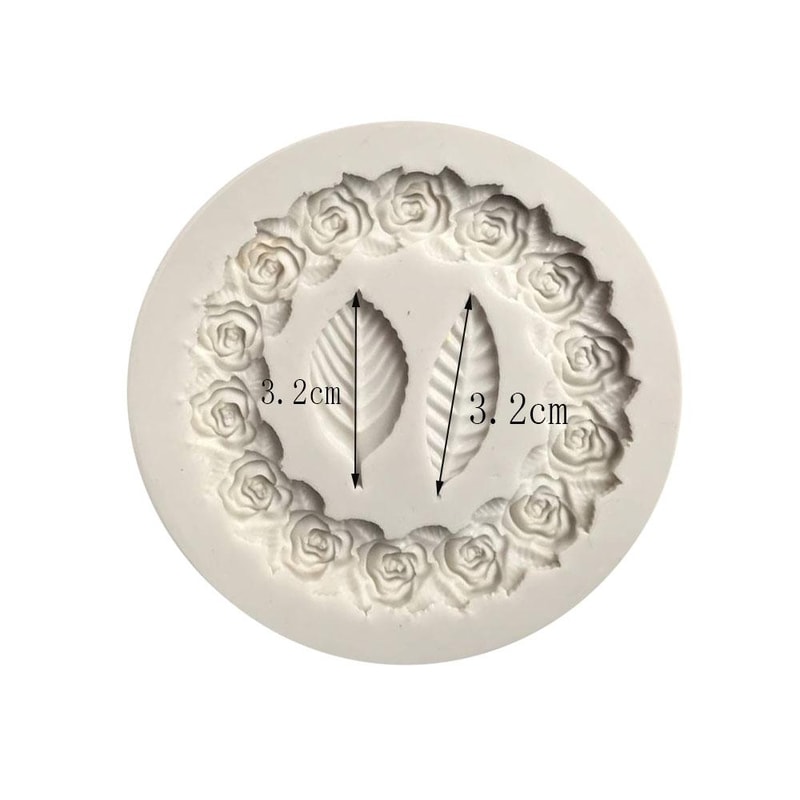 Rose Garland Silicone Fondant Mold Cake Tool for Edging & Floral Decoration