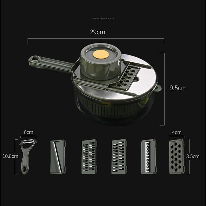 Vegetable Cutter With Hand Guard Water Filter Storage 2