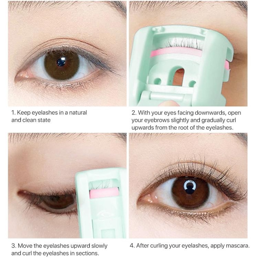 2 In 1 Mini Eyelash Curler Set Wide Angle Partial Lash Curler For Precision Lift 4