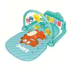 toddler foot piano musical gym crawling mat with hanging toys dinosaur dolphin activity play mat