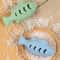 Fish Shape Silicone Cat Toy BPA-Free Chew & Interactive Enrichment Toy for Cats