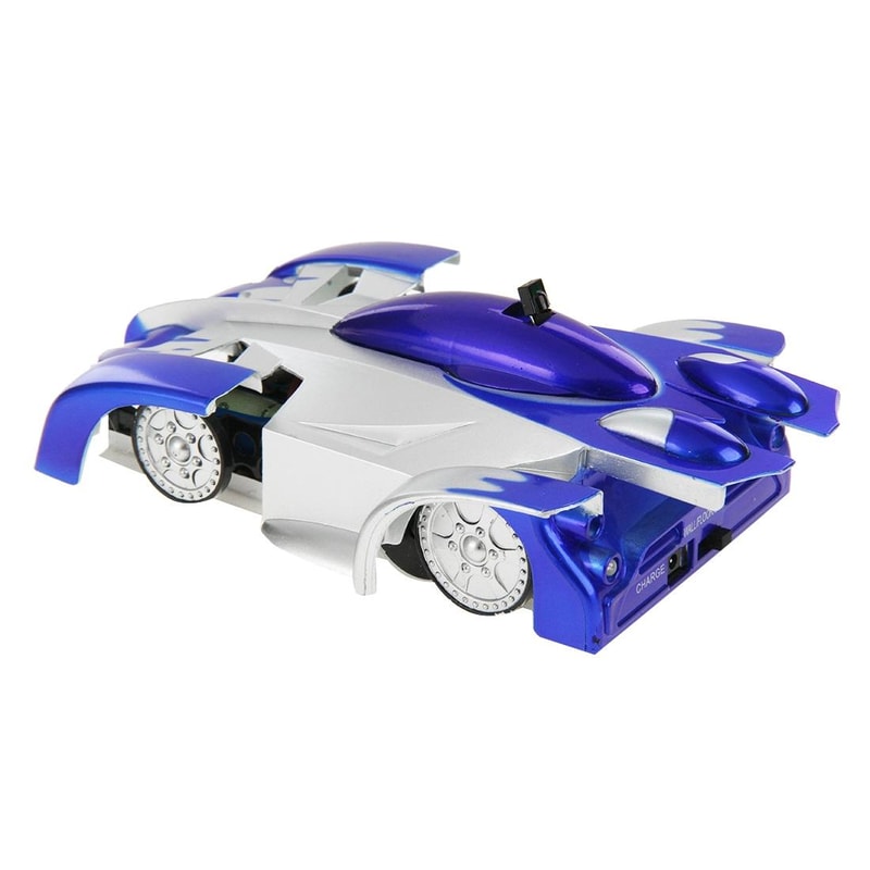 RC Wall Climber Remote Control Stunt Car Infrared Climbing Toy Car for Kids Blue