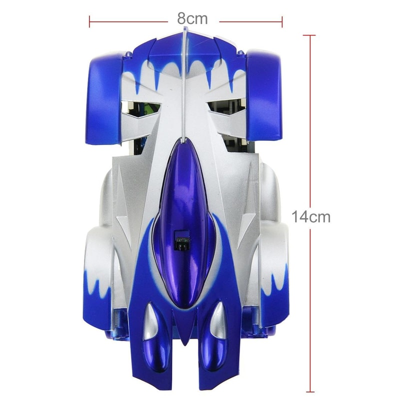 RC Wall Climber Remote Control Stunt Car Infrared Climbing Toy Car for Kids Blue