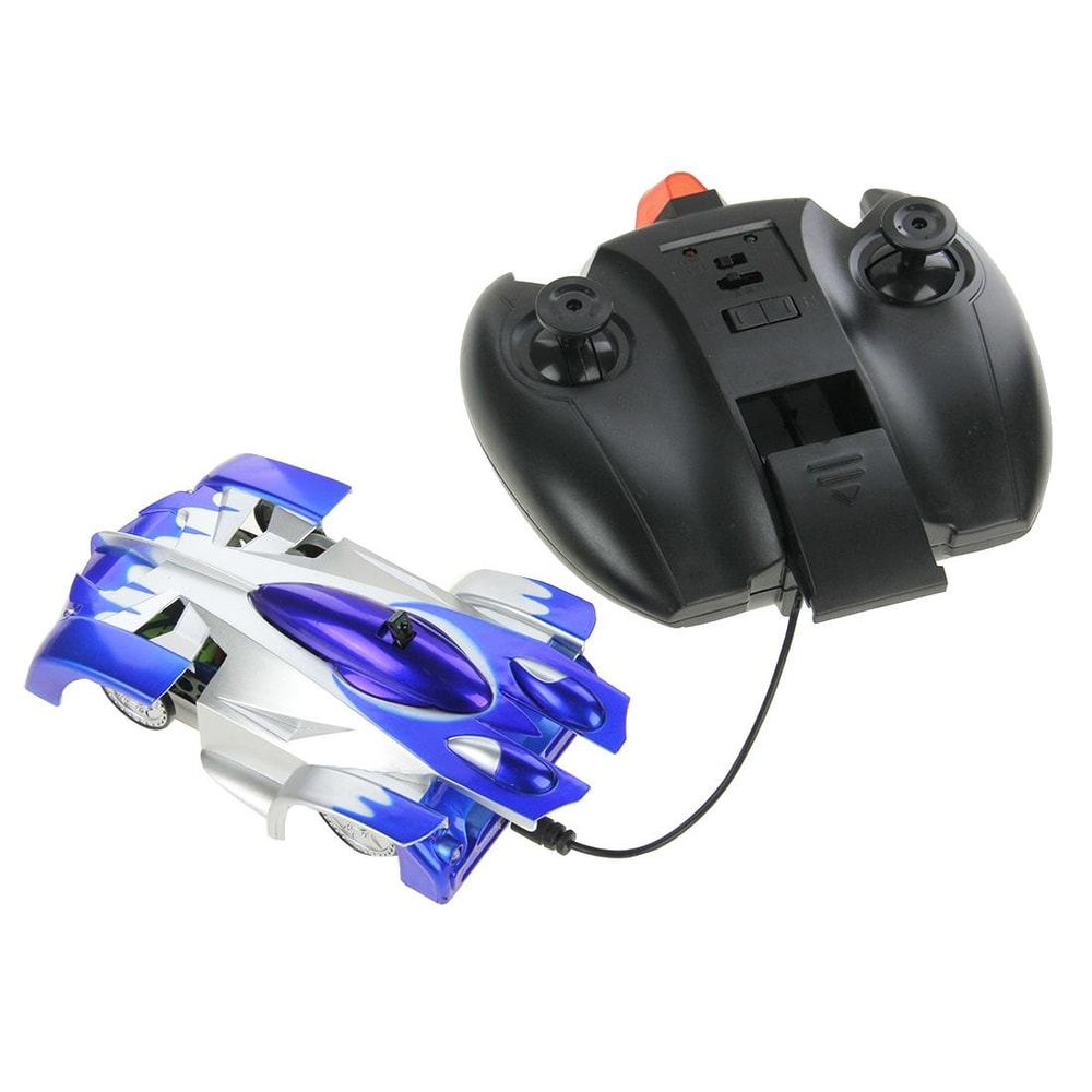 RC Wall Climber Remote Control Stunt Car Infrared Climbing Toy Car for Kids Blue