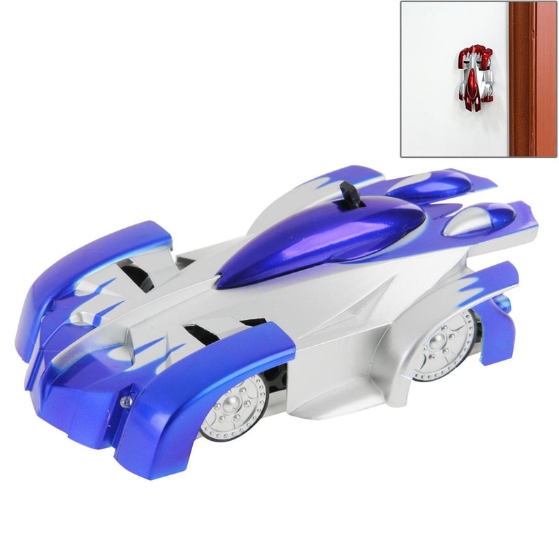 RC Wall Climber Remote Control Stunt Car Infrared Climbing Toy Car for Kids Blue