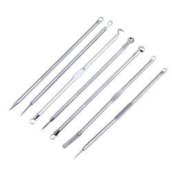 7 in 1 acne extractor tool set stainless steel blackhead remover kit for clear skin