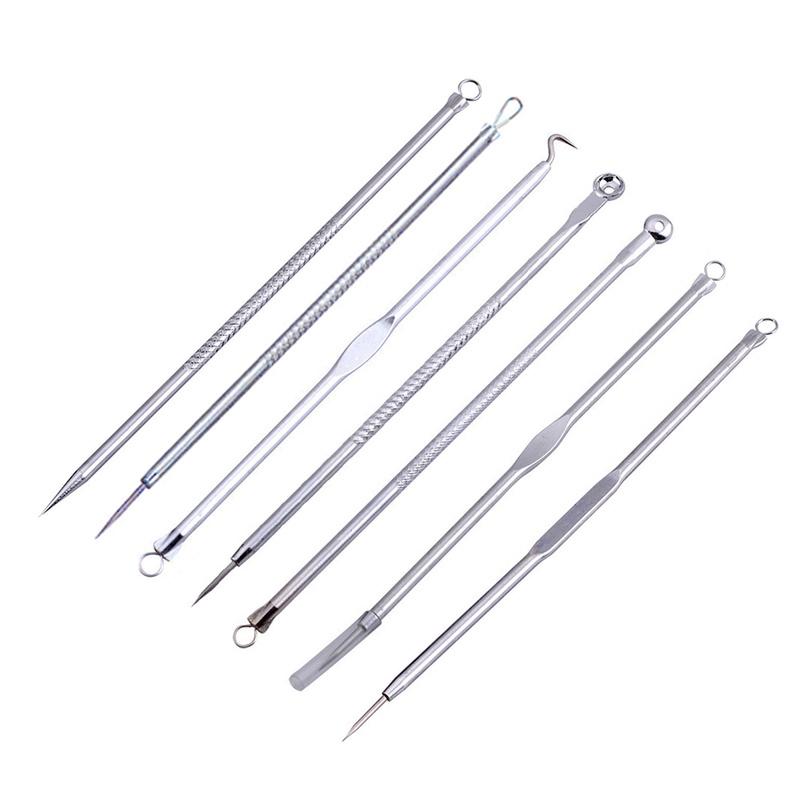 7 In 1 Acne Extractor Tool Set Stainless Steel Blackhead Remover Kit For Clear Skin 0