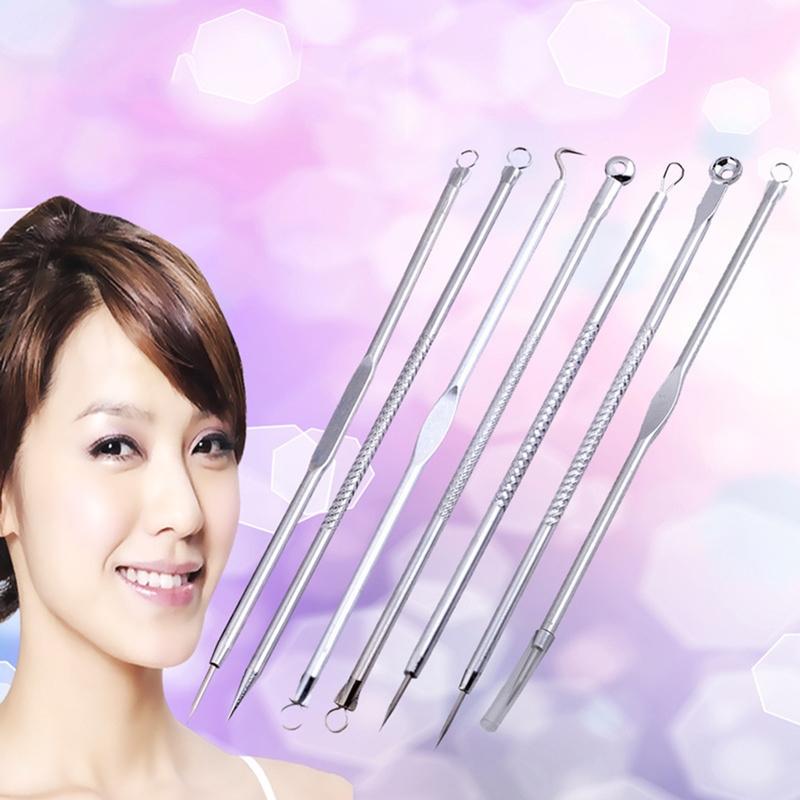 7 In 1 Acne Extractor Tool Set Stainless Steel Blackhead Remover Kit For Clear Skin 5