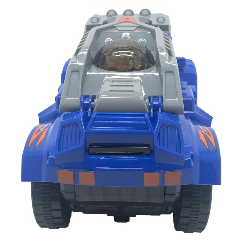Electric Transforming Dinosaur Car Toy with Lights, Music & Automatic Deformation for Kids