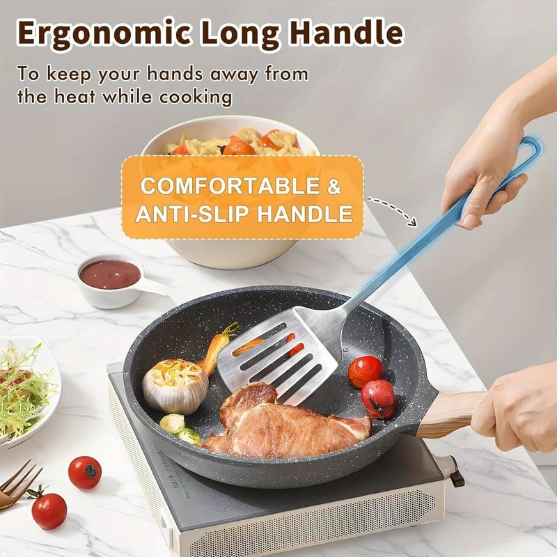 Stainless Steel Stir Fry Spatula Solid Kitchen Turner 2