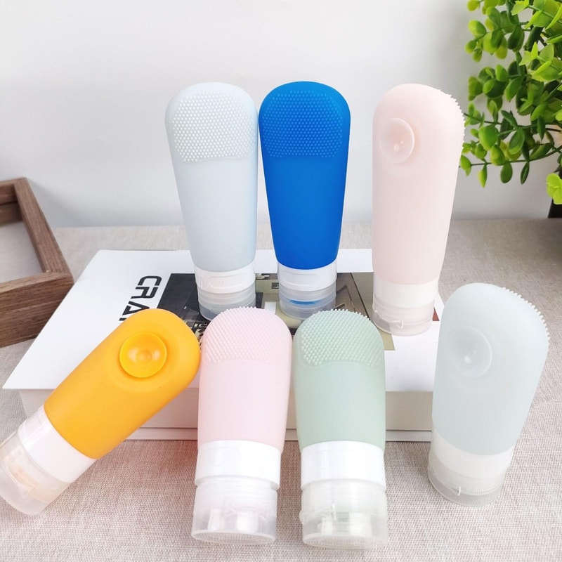 Portable Silicone Travel Bottle With Brush 60ml Leakproof Silicone Travel Bottle For Toiletries 1