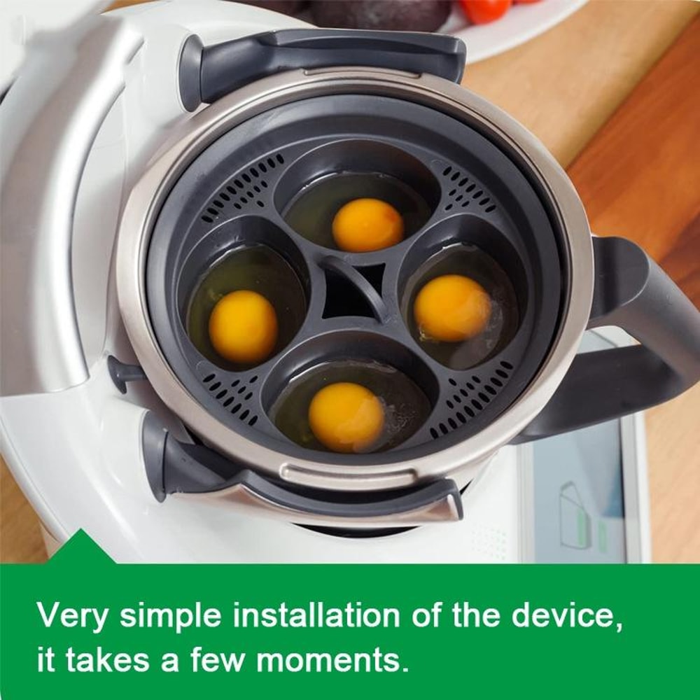 Thermomix Egg Cooker Steamer Tray Insert For TM5 TM6 Multi Grid Cooking Basket 4