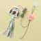 Hanging Cat Toy Interactive Cat Teaser Elastic Feather Swing Stick With Adhesive Hook 2
