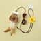Hanging Cat Toy Interactive Cat Teaser Elastic Feather Swing Stick With Adhesive Hook 5
