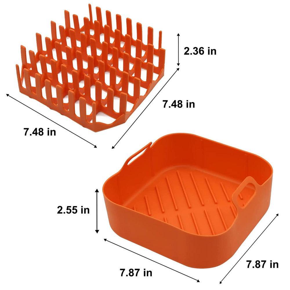 Air Fryer Silicone Bacon Tray With Silicone Bacon Rack 2