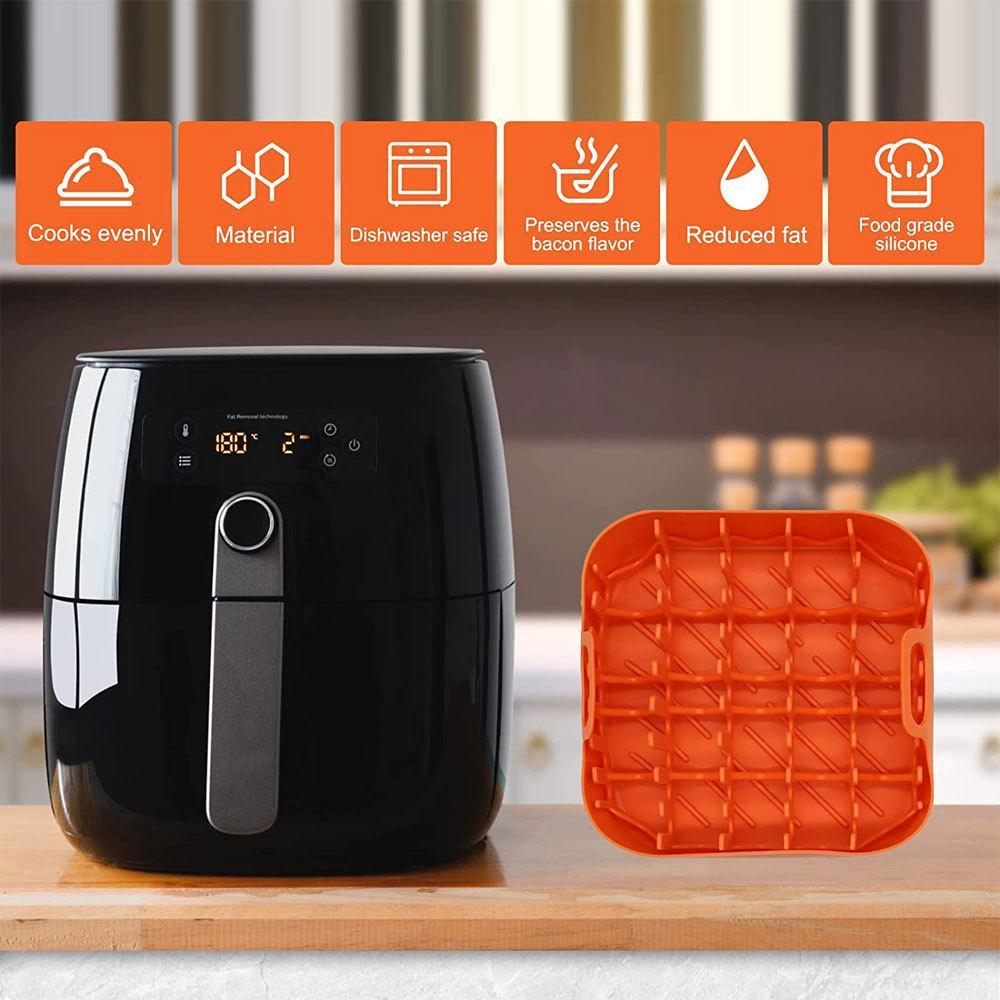 Air Fryer Silicone Bacon Tray With Silicone Bacon Rack 5