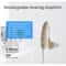 Rechargeable Hearing Aid Amplifier With Earhook Comfort And Noise Reductiontech 5