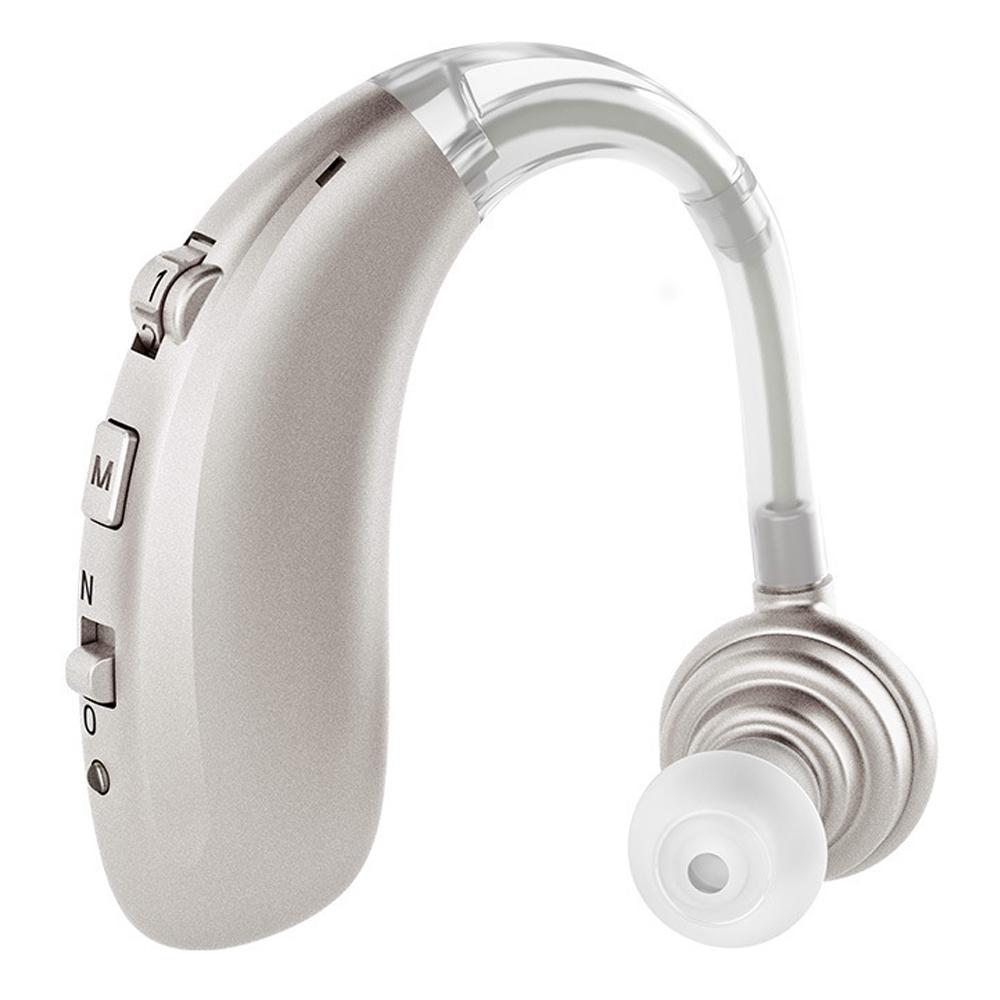 Rechargeable Hearing Aid Amplifier With Earhook Comfort And Noise Reductiontech 10