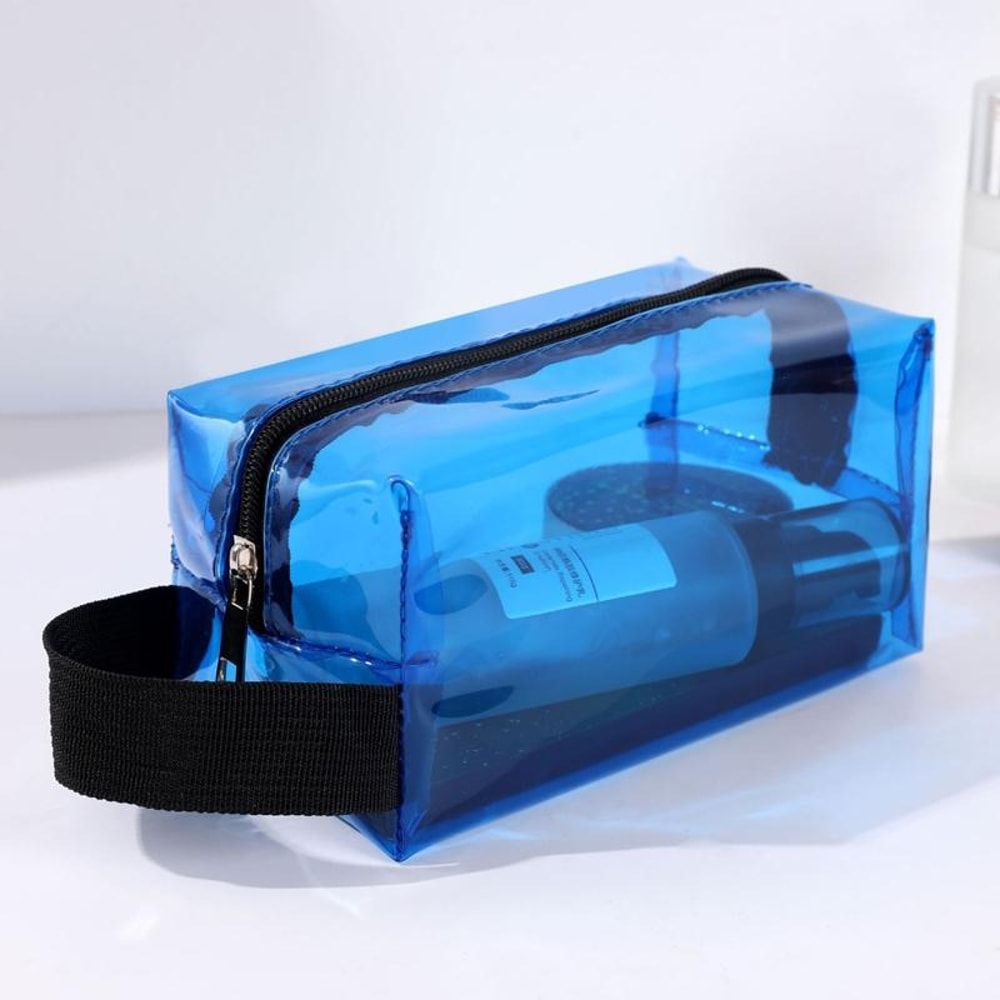 Waterproof Cosmetic Bag PVC Travel Organizer Dazzling Clear Toiletry Bag Portable Handbag 6