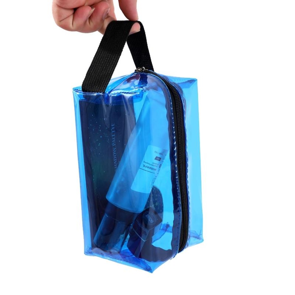 Waterproof Cosmetic Bag PVC Travel Organizer Dazzling Clear Toiletry Bag Portable Handbag 7