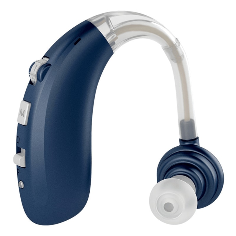 Rechargeable Hearing Aid Amplifier With Earhook Comfort And Noise Reductiontech 11