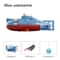 USB Charging Remote Control RC Submarine Toy for Kids Waterproof Mini Underwater Boat with Motion