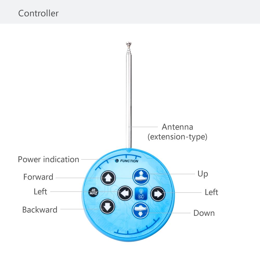 USB Charging Remote Control RC Submarine Toy for Kids Waterproof Mini Underwater Boat with Motion