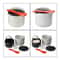 Microwave Rice Cooker Steamer Pot With Spoon And Strainer 6