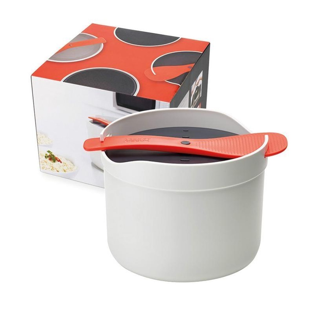 Microwave Rice Cooker Steamer Pot With Spoon And Strainer 8