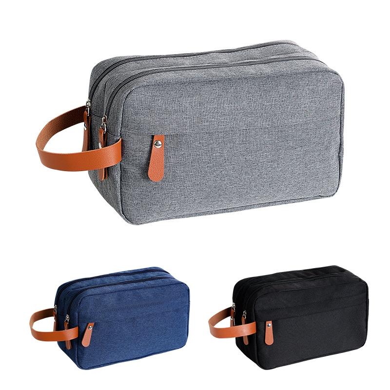 Portable Travel Toiletry Bag For Men With Double Layer Waterproof Storage Organizer 2