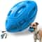 Durable Rubber Rugby Dog Chew Toy with Squeaker for Medium & Large Dogs