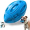 Durable Rubber Rugby Dog Chew Toy with Squeaker for Medium & Large Dogs