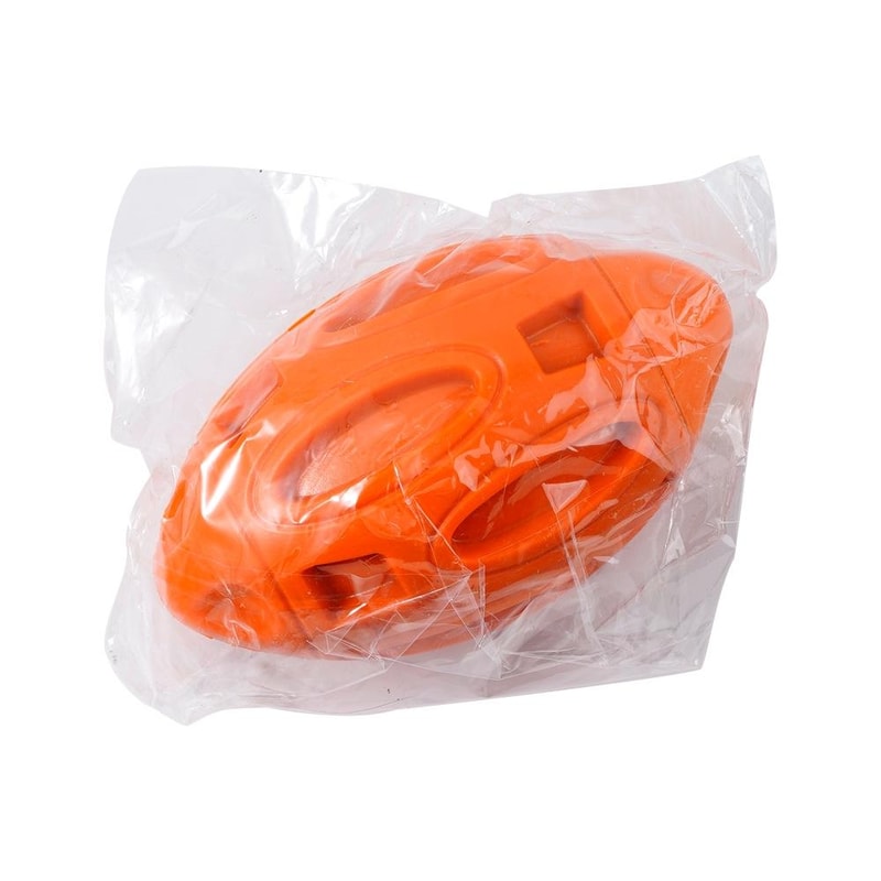 Durable Rubber Rugby Dog Chew Toy with Squeaker for Medium & Large Dogs