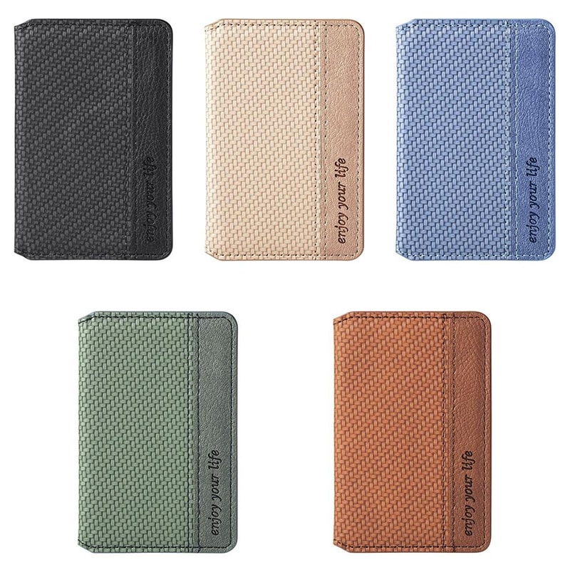 Slim Phone Card Holder Wallet With Stand Magnetic Stick On Phone Wallet Sticker 1