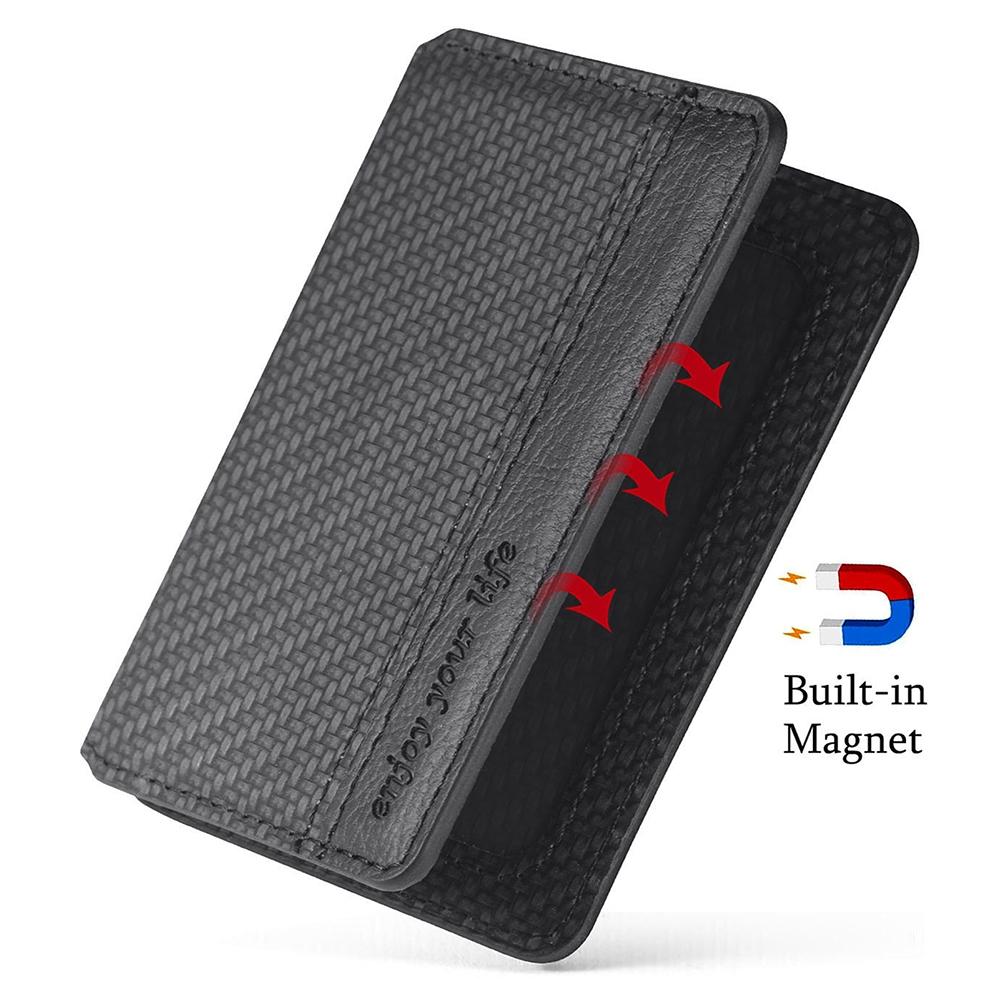 Slim Phone Card Holder Wallet With Stand Magnetic Stick On Phone Wallet Sticker 3