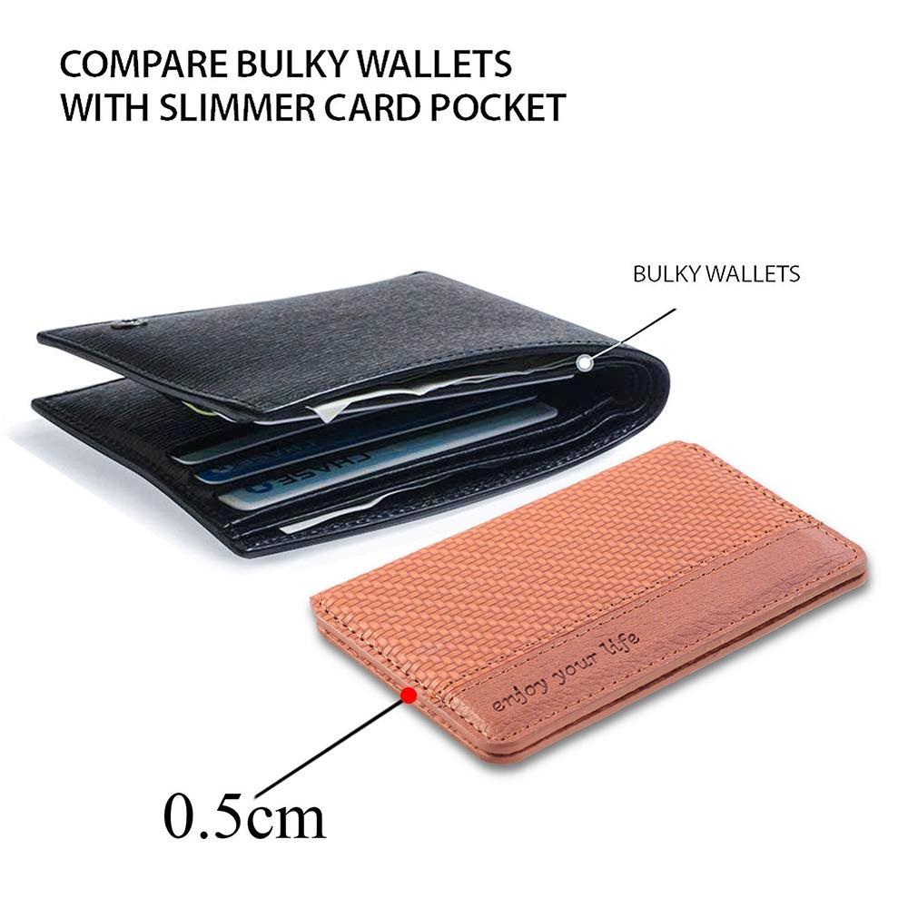 Slim Phone Card Holder Wallet With Stand Magnetic Stick On Phone Wallet Sticker 4
