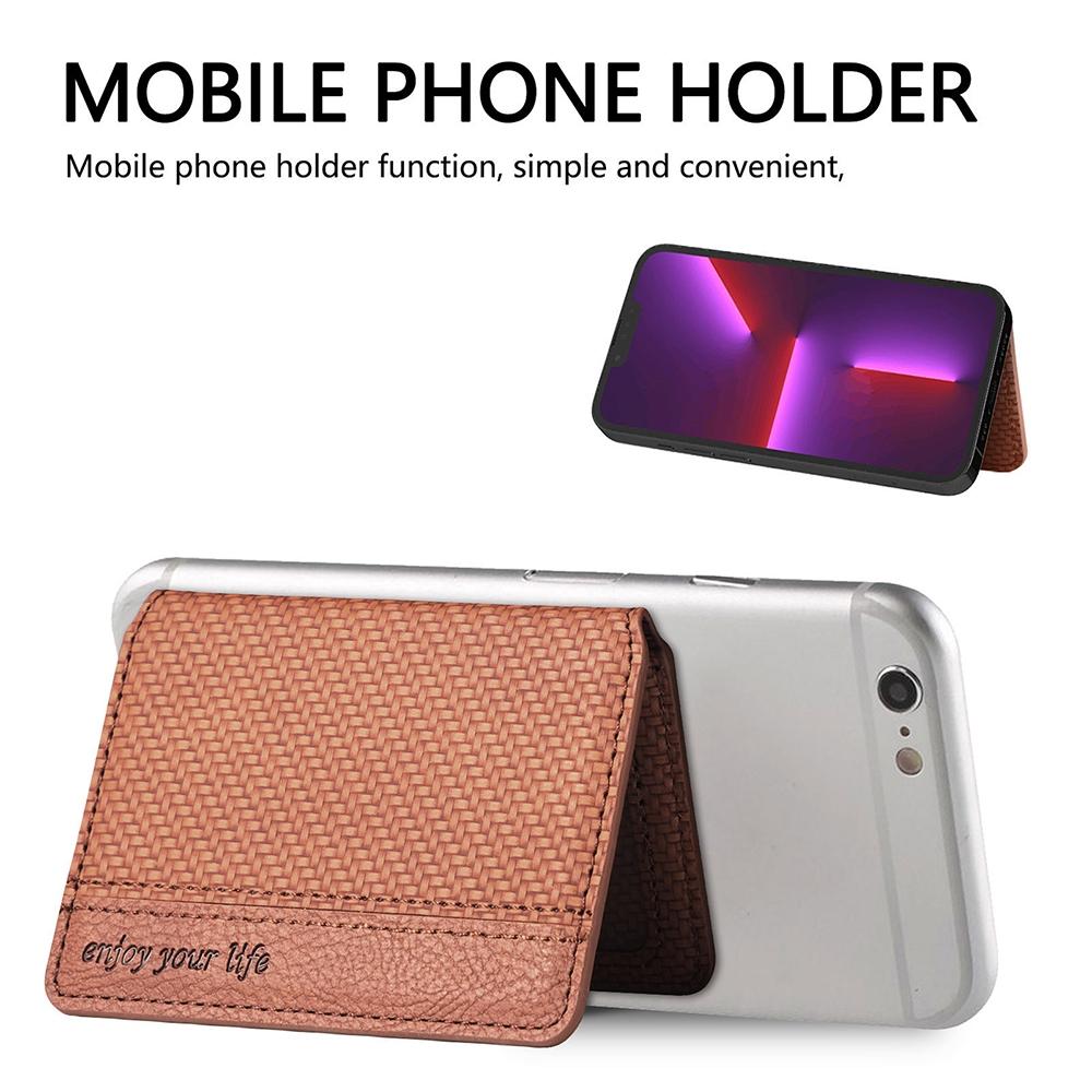 Slim Phone Card Holder Wallet With Stand Magnetic Stick On Phone Wallet Sticker 8