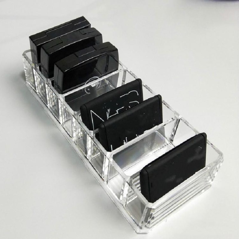 Clear Acrylic Lipstick Organizer Makeup Storage Box For Vanity Desk 1